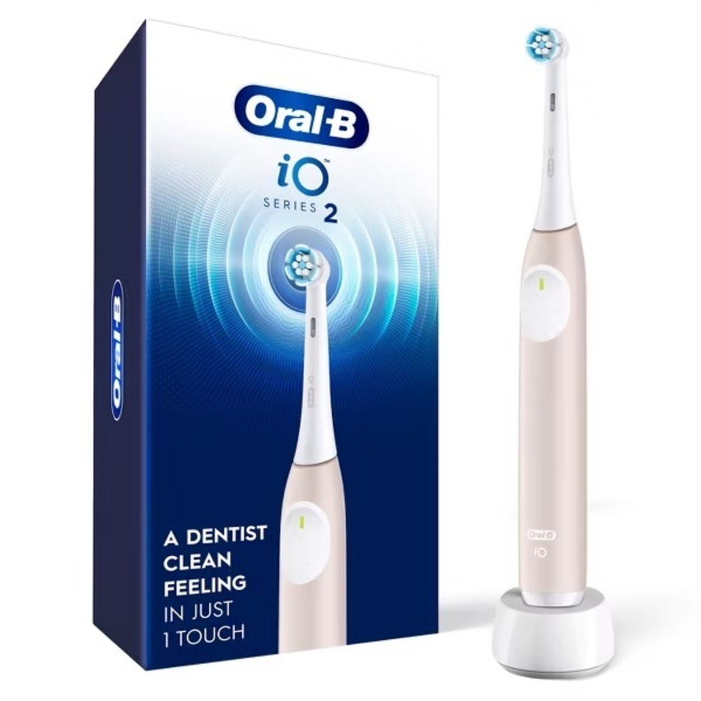 Oral-B iO Series 2 Electric Toothbrush Peach 3 Modes Pressure Sensor iO2